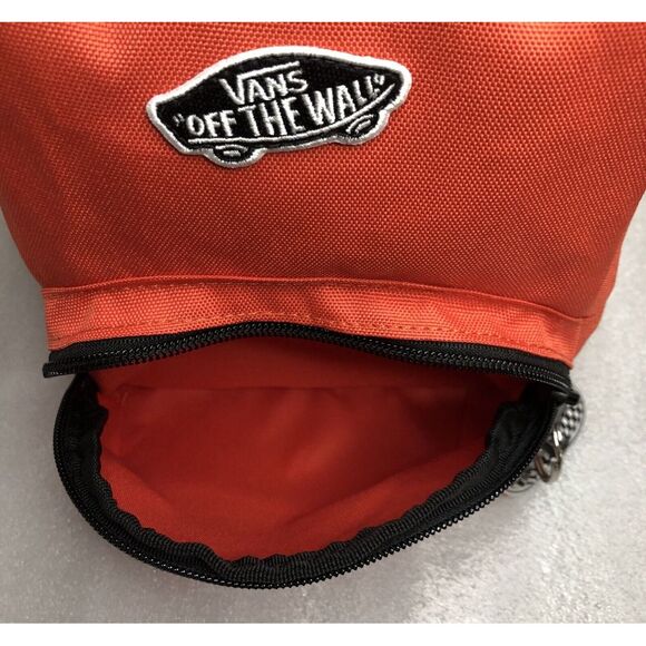 Vans Got This Mini Backpack Orange Black/White Checkered Strap & Keychain UNISEX - Picture 10 of 16